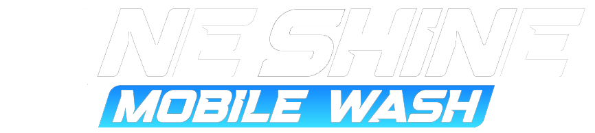 Fine Shine Mobile Wash The Fine Shine Mobile Wash logo features bold white letters, with 'MOBILE WASH' highlighted against a vibrant blue gradient background for a striking look.