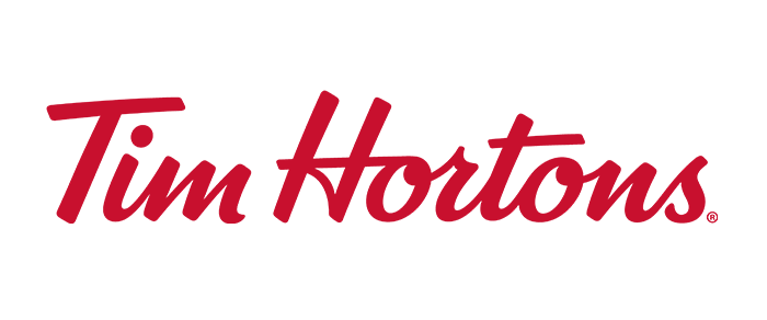 Fine Shine Mobile Wash The image shows the Tim Hortons logo with the brand name written in red script on a white background.